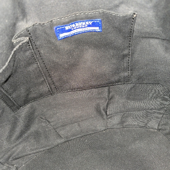 BURBERRY Blue Label Shoulder Bag Coated Canvas Black - Picture 9 of 11